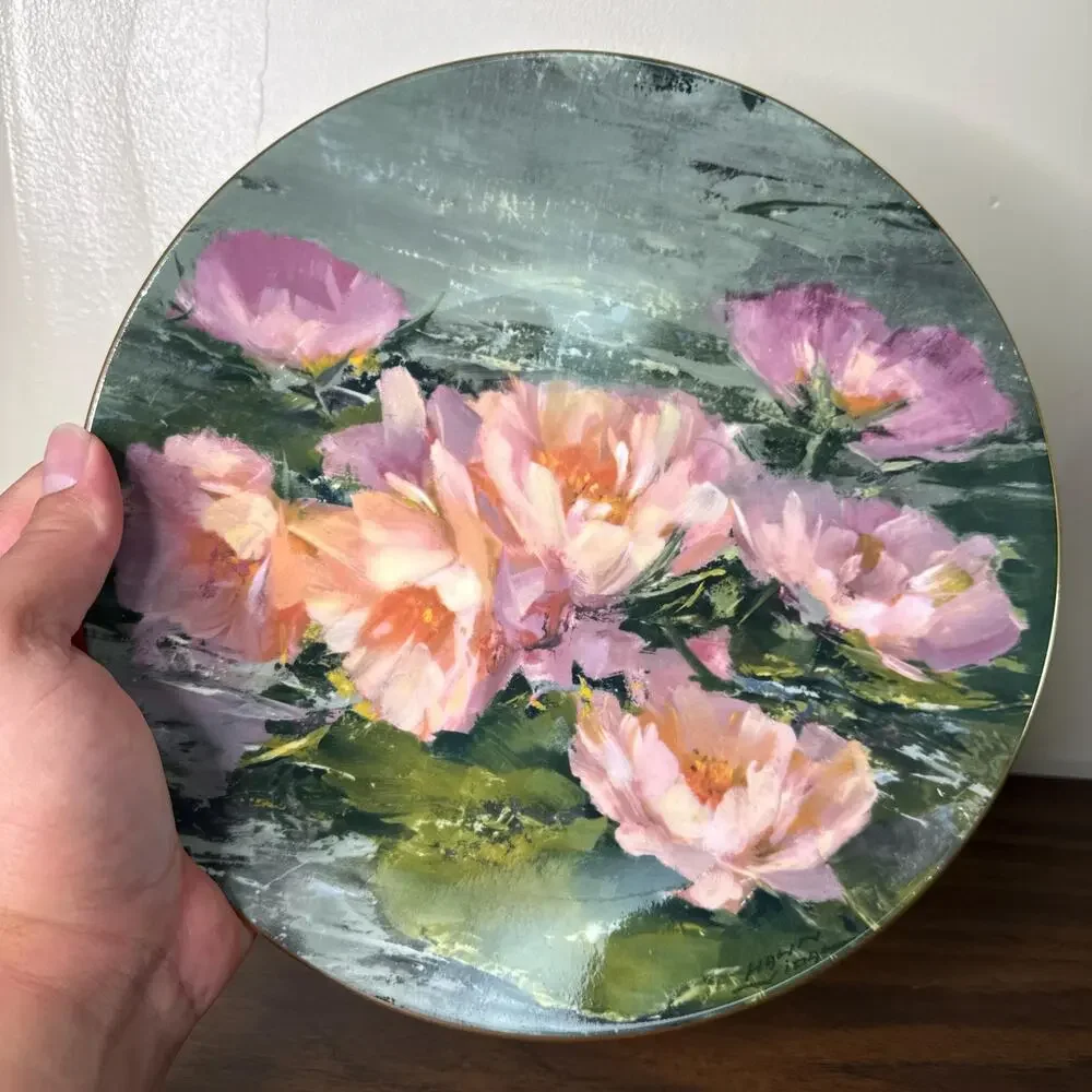 Royal Doulton Collector Plate: Hahn Vidal Dreaming Lotus, 1976